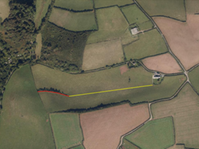 Aerial photo of project site